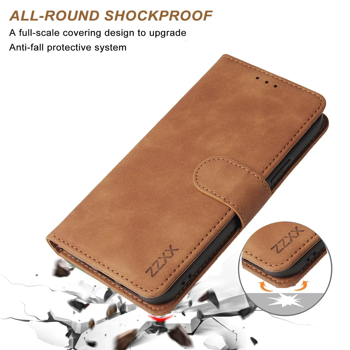 Leather Wallet Case for iPhone