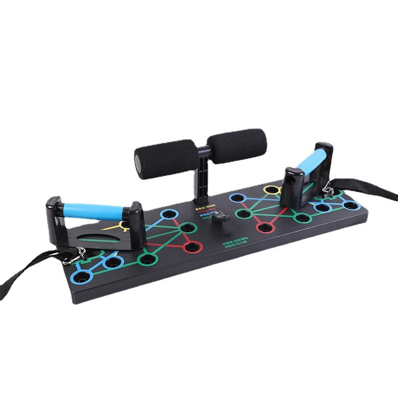Push-Up Board Set with Resistance Bands – Home Gym Fitness Trainer