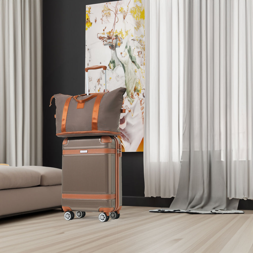 3-Piece Hardshell Spinner Luggage Set with TSA Lock – Copper