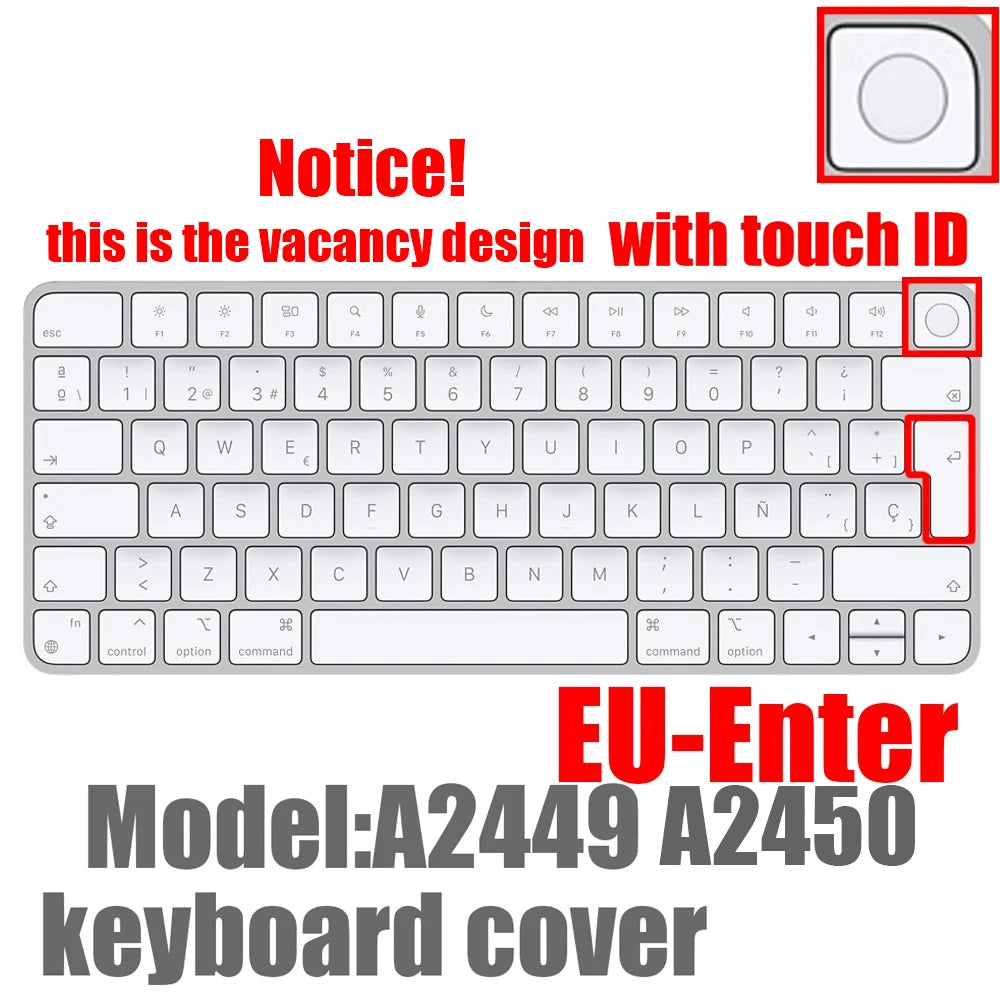 Silicone Keyboard Cover for Apple Wireless Keyboards