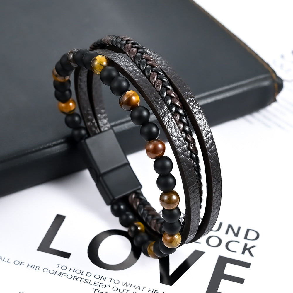 Multi b-layered woven bracelet  belts Generic
