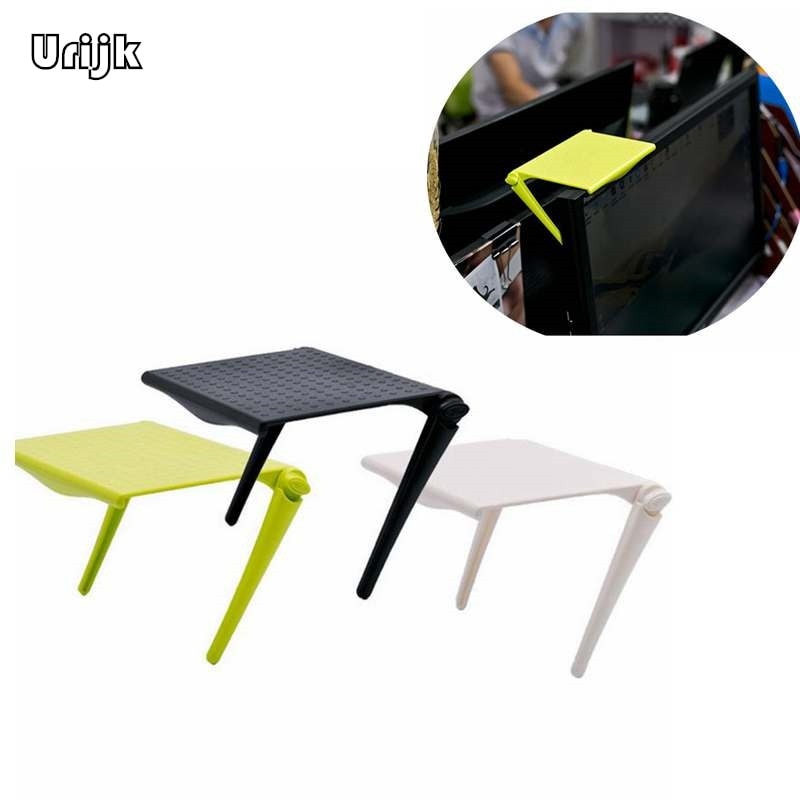 1pc Office Storage Rack Clip Computer Screen Table Desk Accessories Organizer for Cosmetics Shelf Home Office Organizer