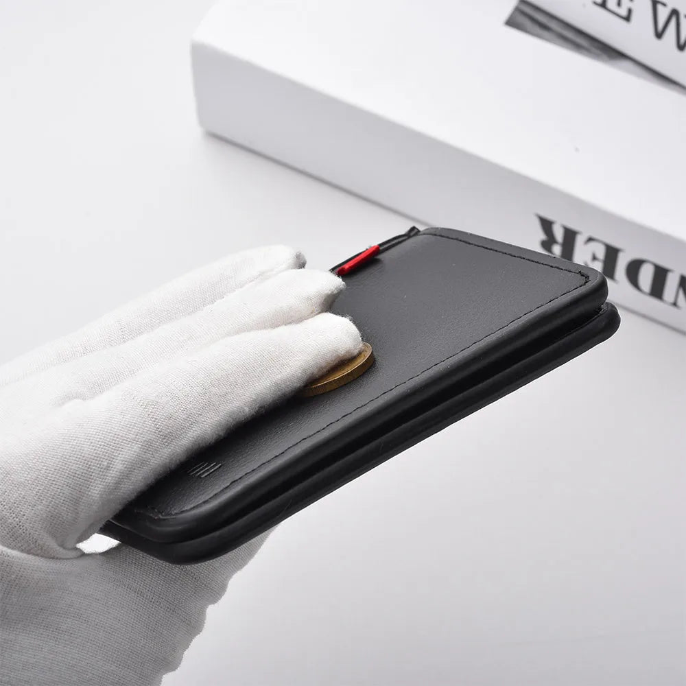 Men's Ultra-Slim PU Leather Card Wallet