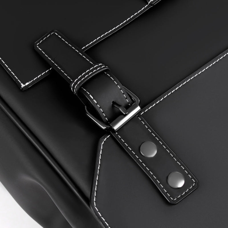 Men's 20–35L PU Leather Computer Backpack