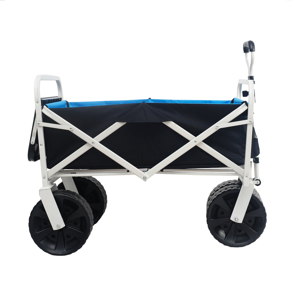 Heavy-Duty Folding Beach & Garden Wagon – White
