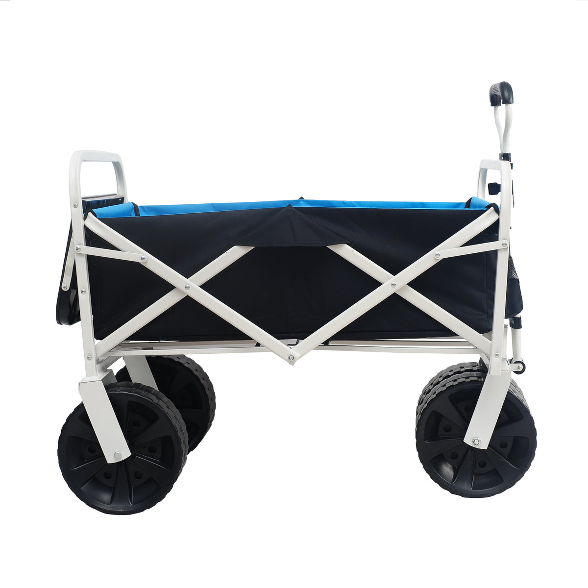 Heavy-Duty Folding Beach & Garden Wagon – White