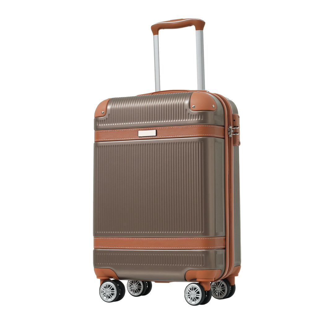 3-Piece Hardshell Spinner Luggage Set with TSA Lock – Copper