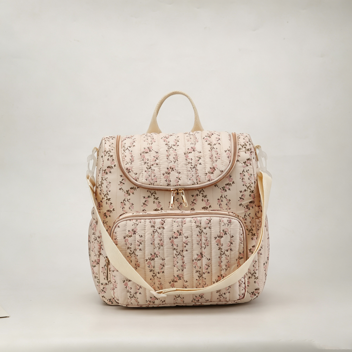 Insulated Floral Baby Diaper Backpack