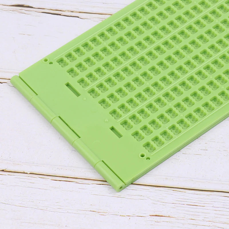 9-Line 30-Cell Braille Writing Slate with Stylus