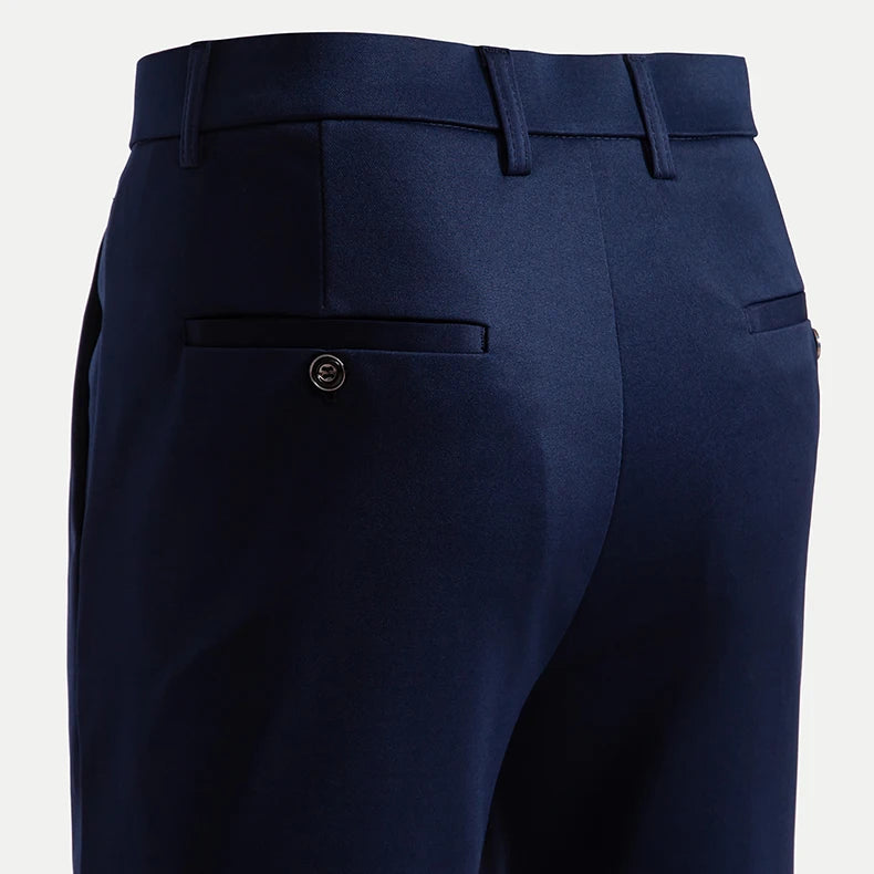 Men's Stretch Straight-Leg Dress Pants