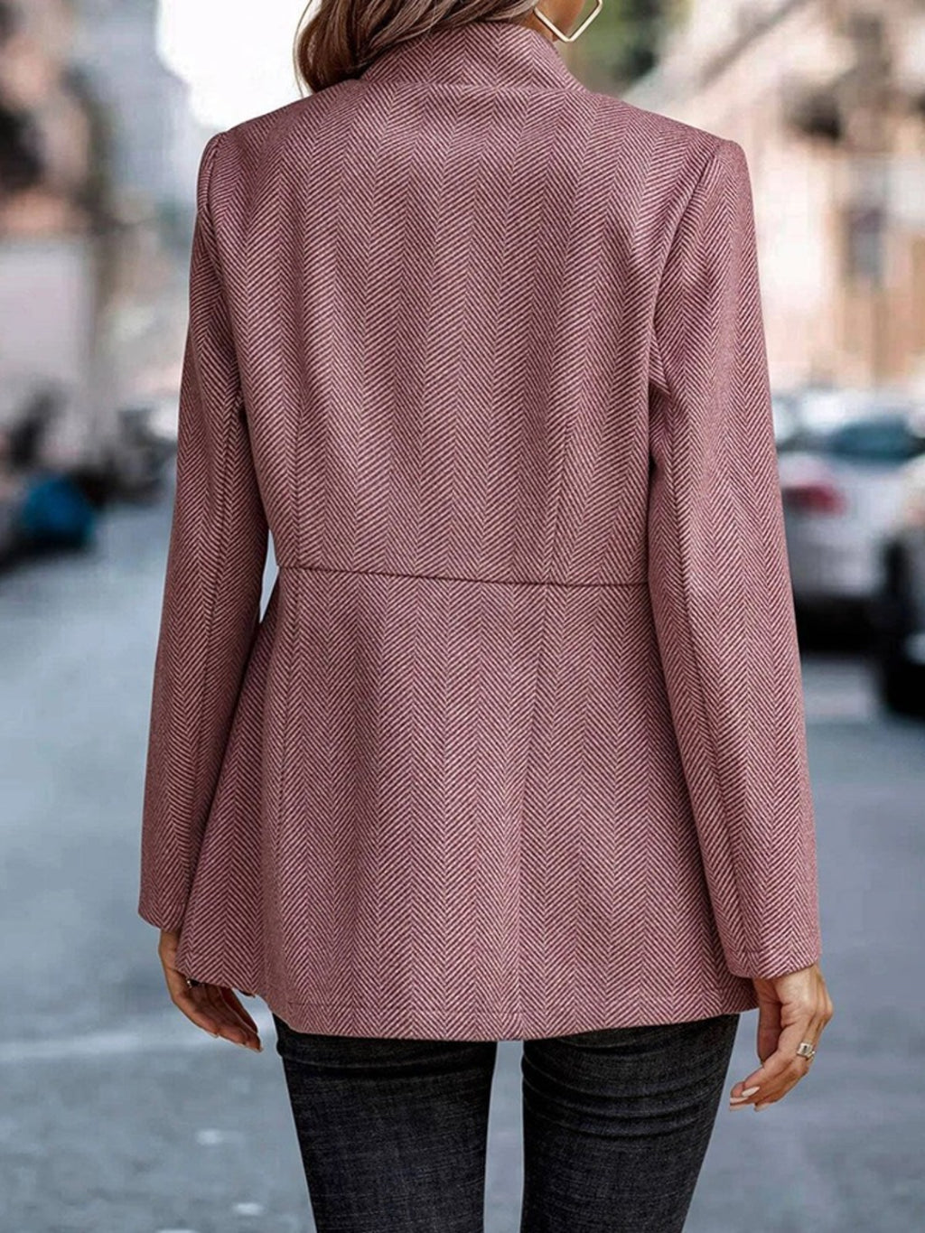 Slim fit open-front blazer, view 12