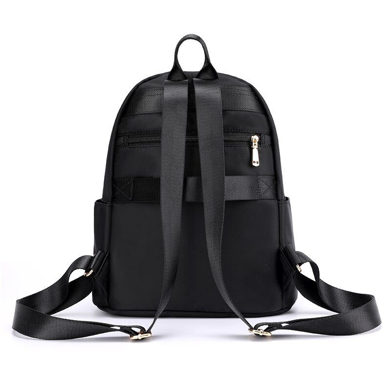 Women's Diamond-Quilted Nylon Travel Backpack