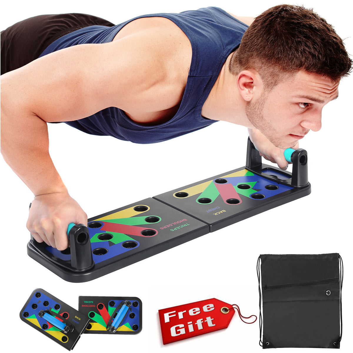 Foldable Multi-Function Push-Up Training Board