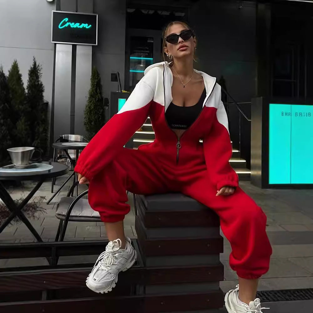 Color-Block Two-Piece Activewear Set