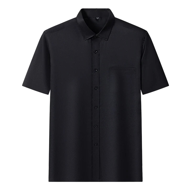 Men's Short-Sleeve Wrinkle-Resistant Dress Shirt