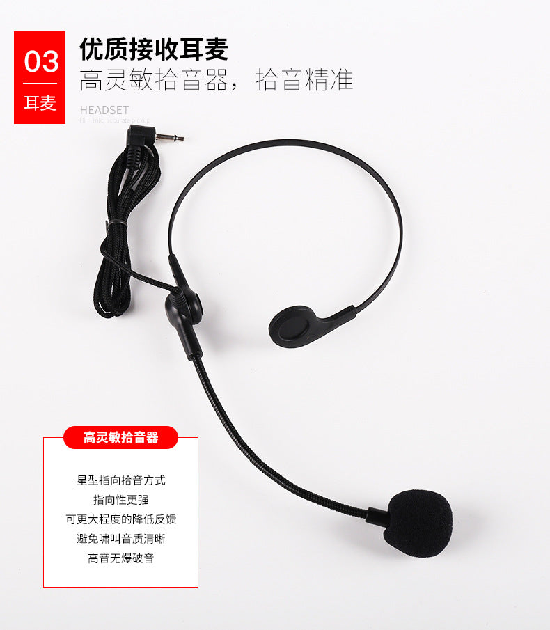 Wired Neckband Headset Microphone