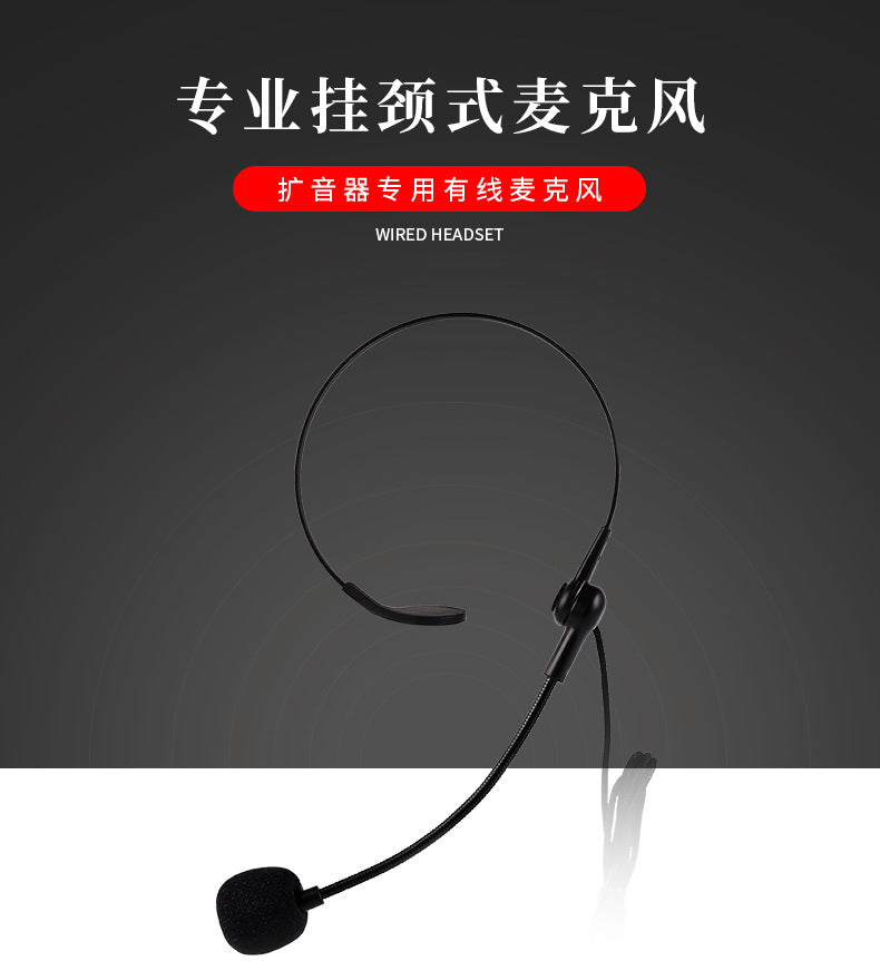 Wired Neckband Headset Microphone