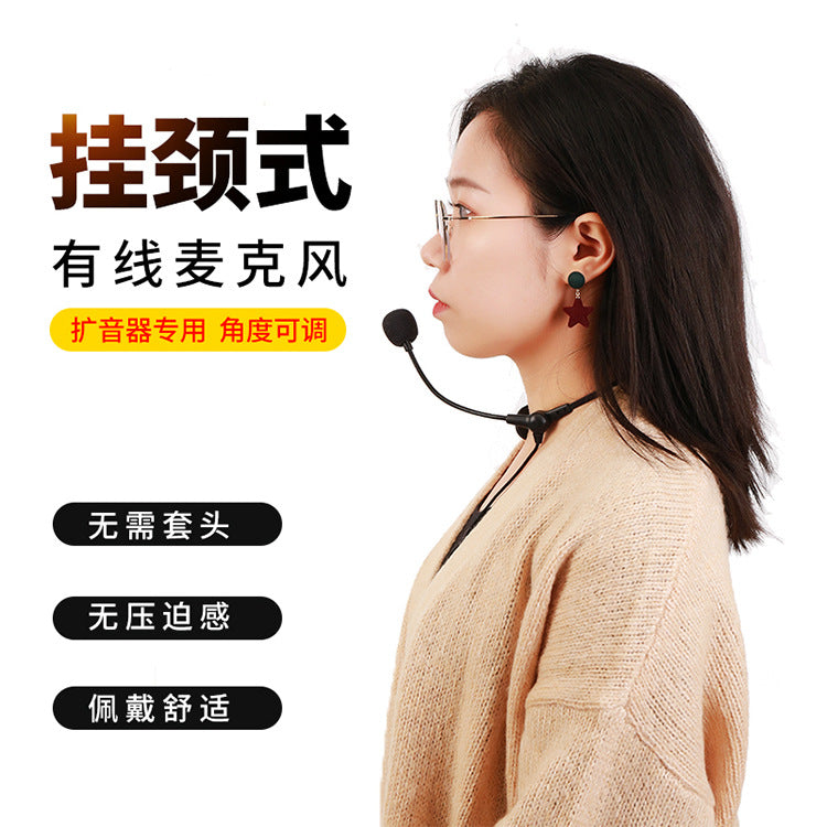 Wired Neckband Headset Microphone