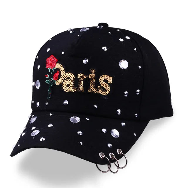 Rose-Style Casual Snapback Baseball Cap