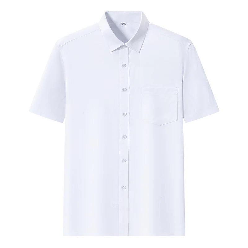 Men's Short-Sleeve Wrinkle-Resistant Dress Shirt