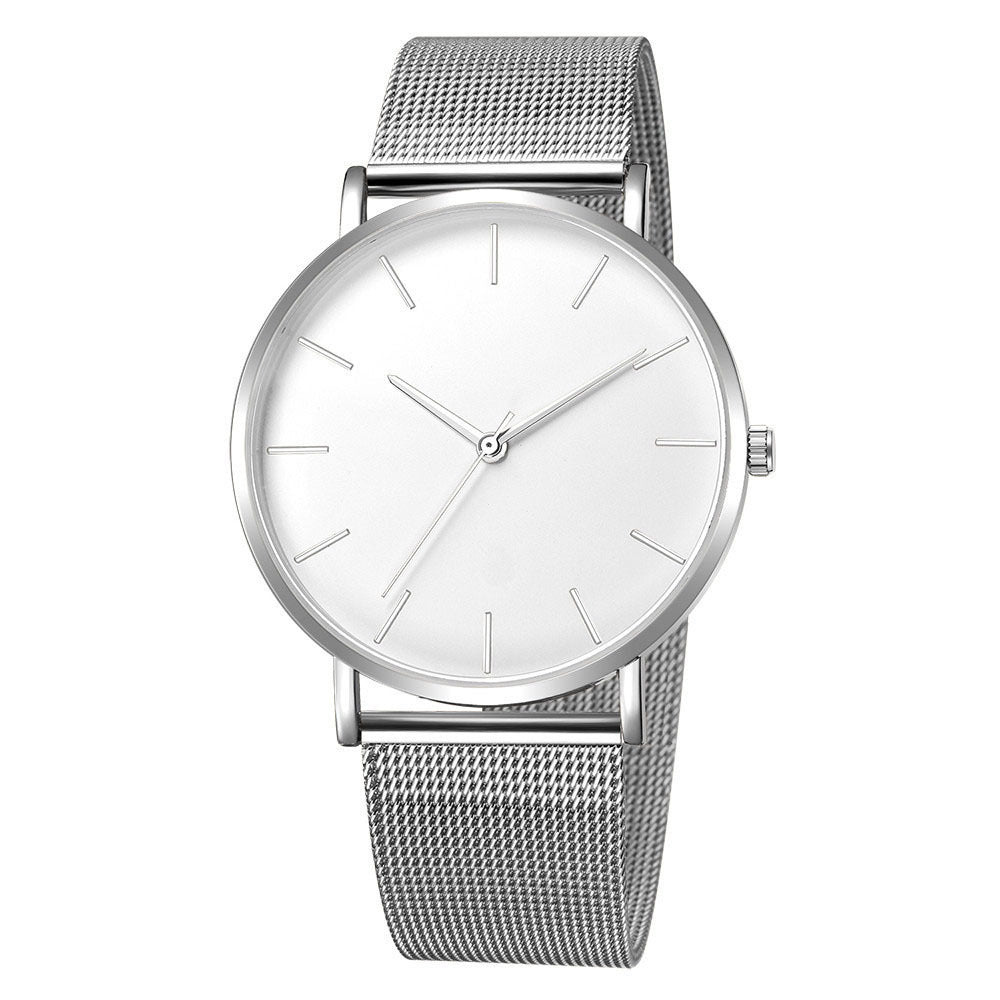 Geneva Men’s Ultra-Thin Mesh-Band Watch