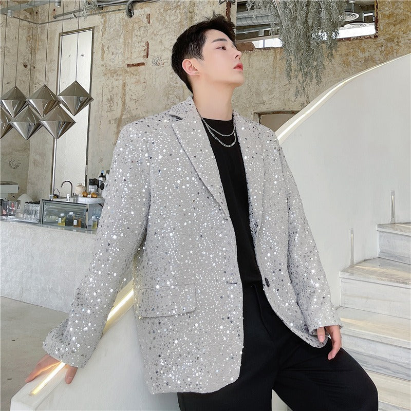 Embroidered Sequin Party Suit