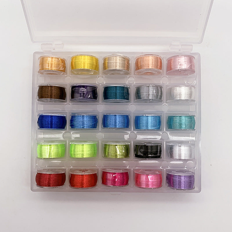 25-Color Silk Embroidery Thread Set