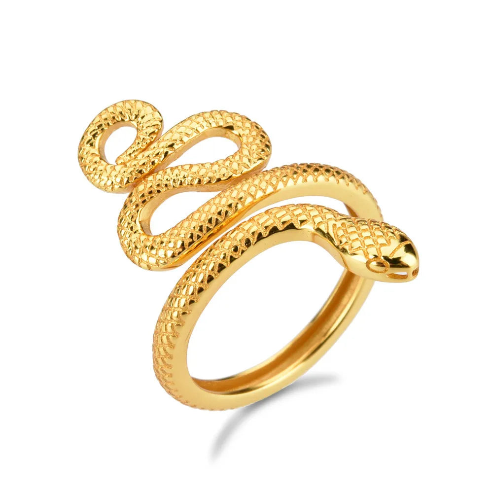 925 sterling silver snake-shaped ring with detailed scale design, stylish jewelry accessory for everyday wear