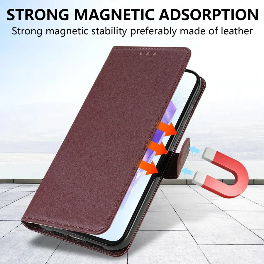 Magnetic Flip Wallet Case for Samsung Galaxy A-Series