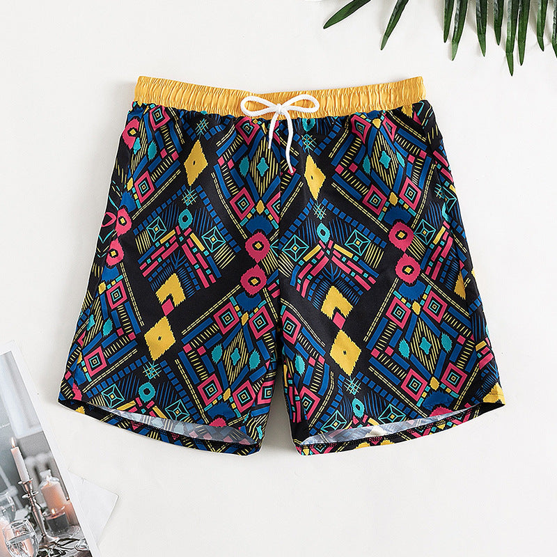 Women's Printed Mid-Length Swim Shorts