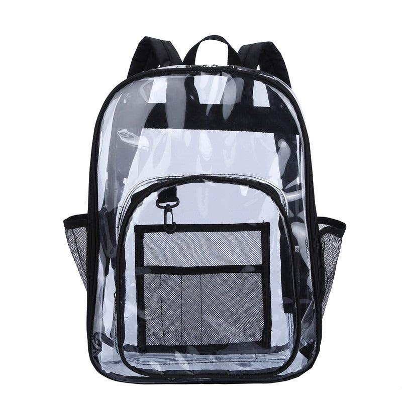 Large-Capacity Clear PVC Backpack