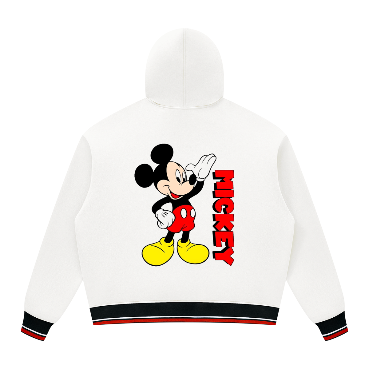 Unisex Oversized Color Block Fleece Hoodie