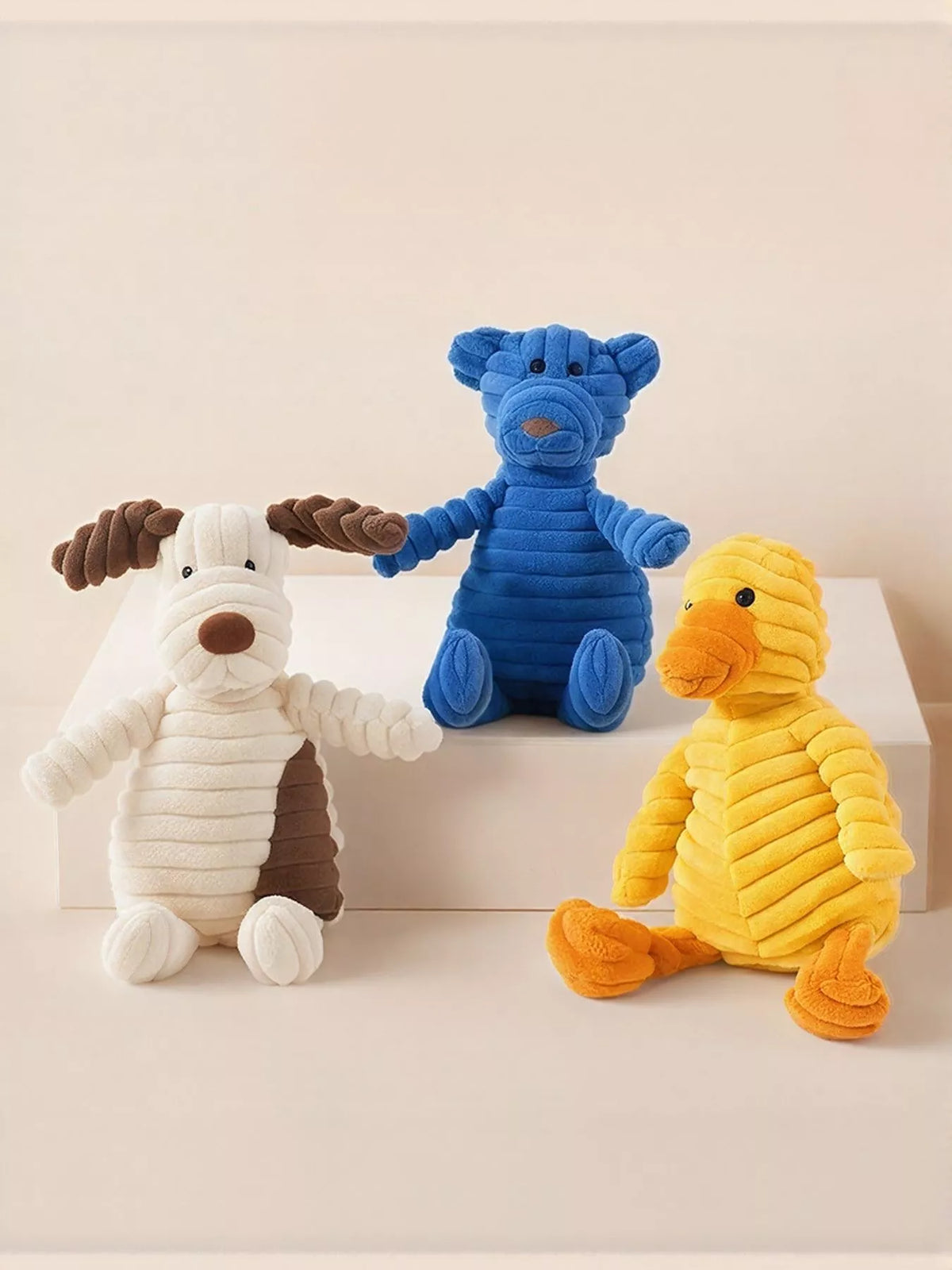 Soft pet plush toy by Trendsi, featuring a cuddly, colorful plush animal perfect for pets and playful companions.