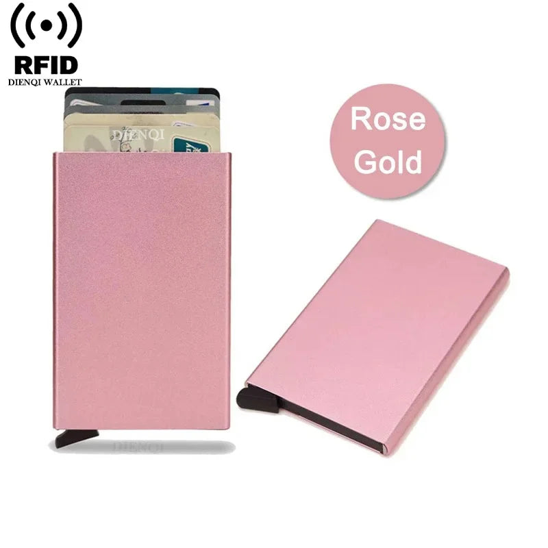 RFID Pop-Up Metal Card Holder Wallet