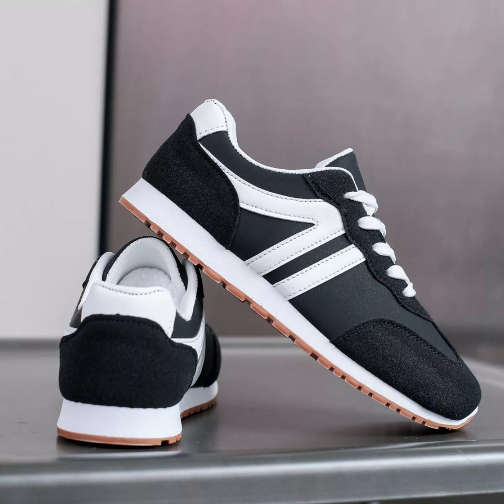 Trendsi round toe flats sneakers in neutral color, featuring a casual design with a comfortable flat sole and stylish appearance.