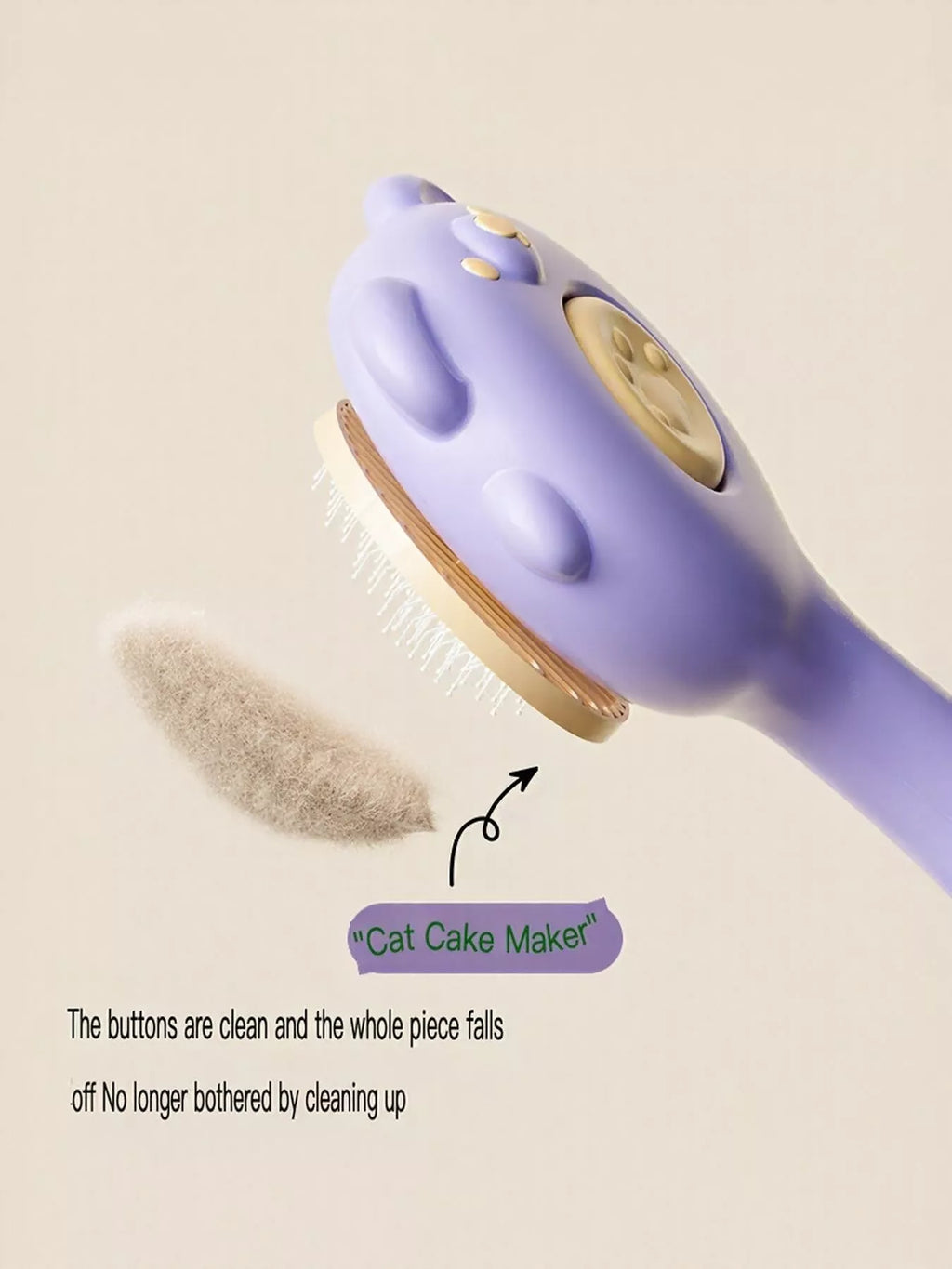 Bear-shaped needle comb by Trendsi with fine teeth, ideal for detangling and grooming hair and fur.