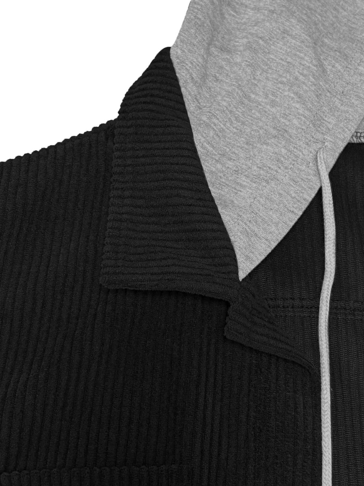 Hooded corduroy button-down jacket, view 9
