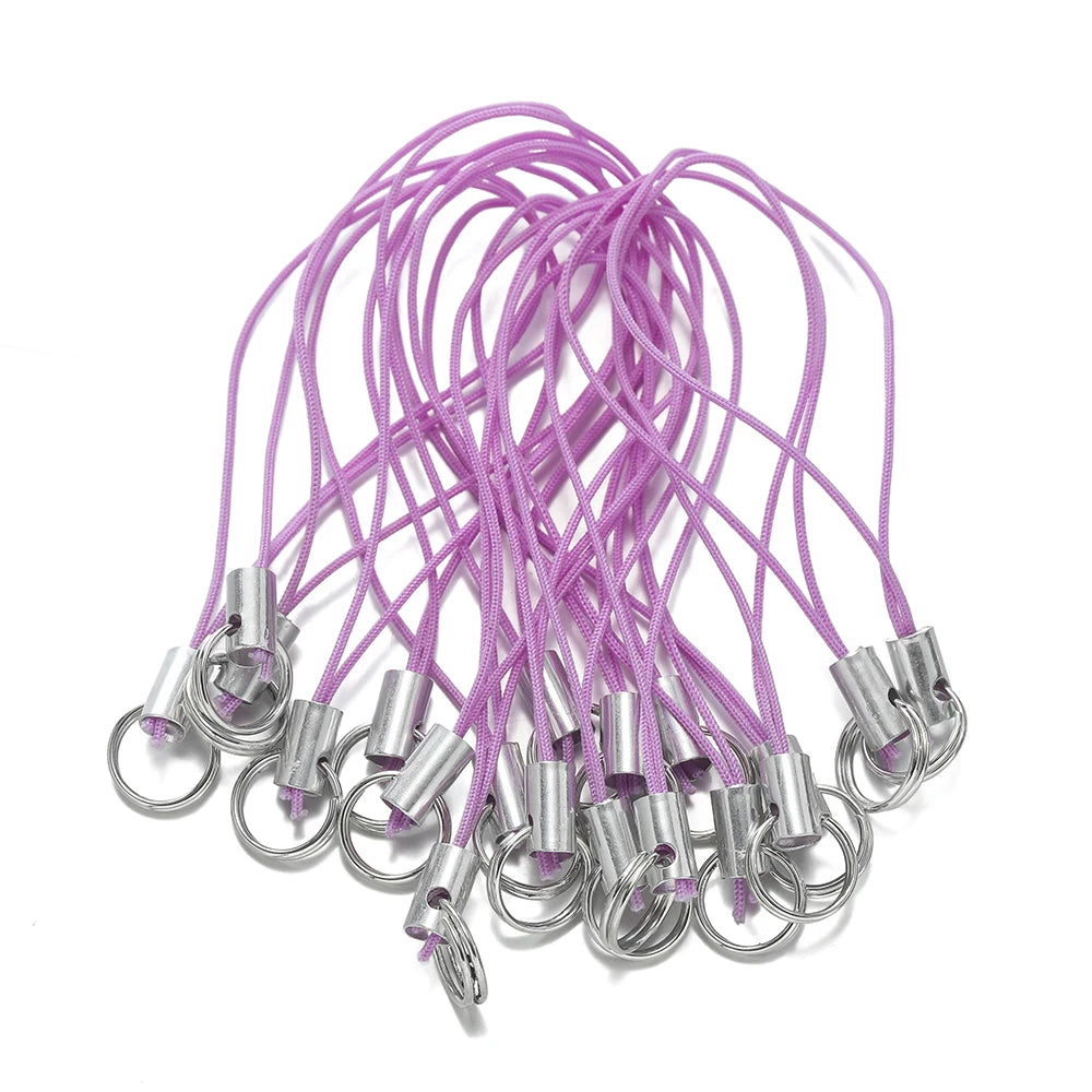 Polyester Lanyard Cords with Double Jump Rings – 20/50 Pack