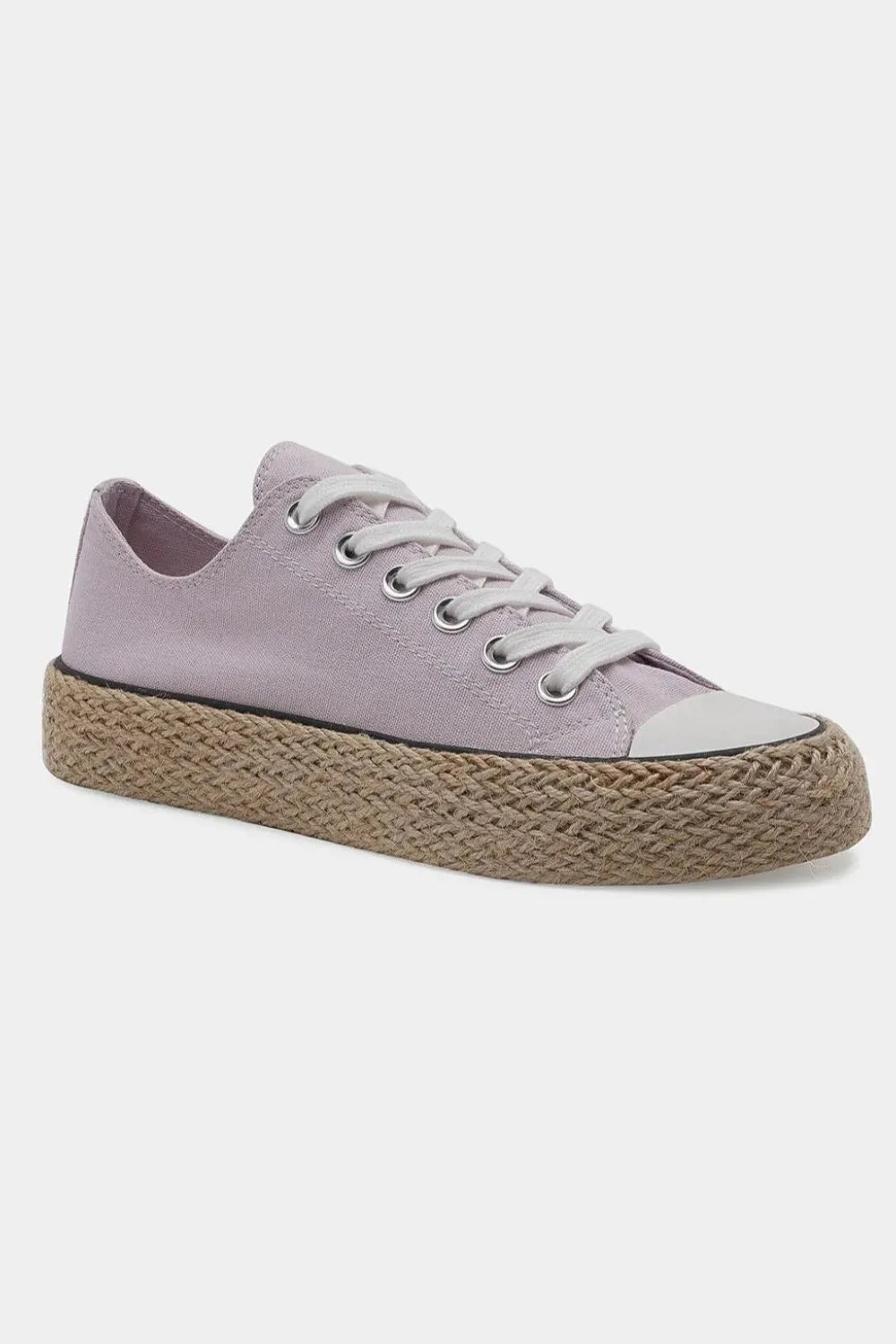 Beast Fashion lace-up woven espadrille sole sneakers with trendy design, featuring woven fabric and casual sneaker style.