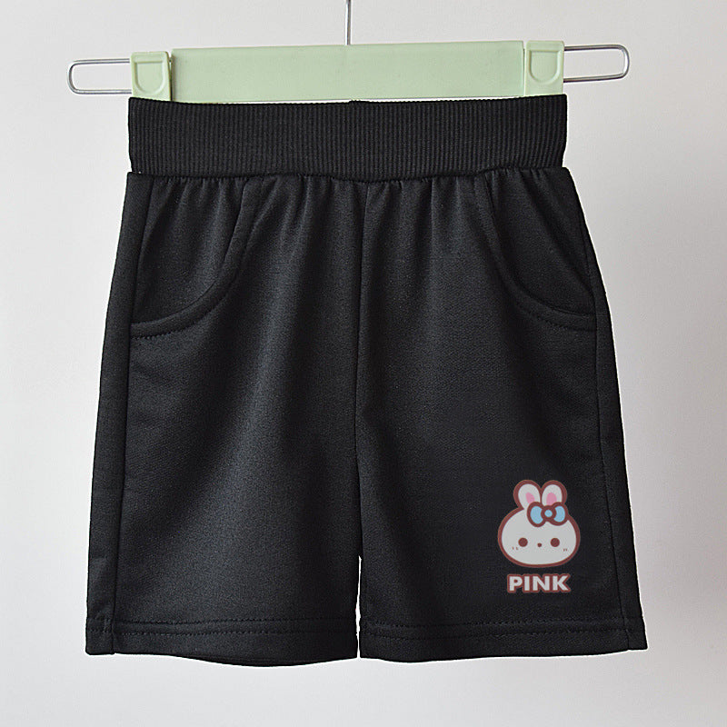 Girls' Cotton Mid-Length Sport Shorts