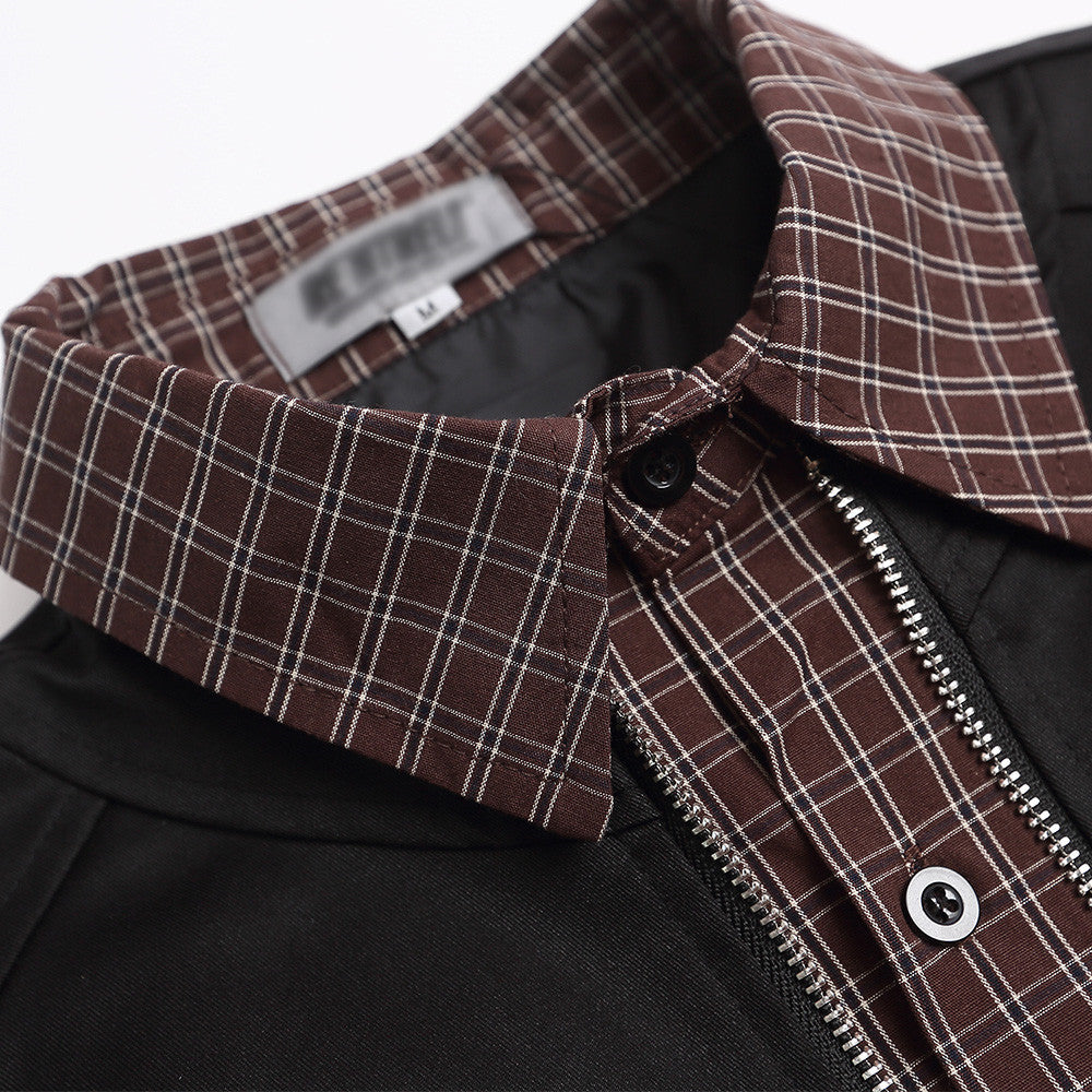 Layered-Look Lapel Jacket