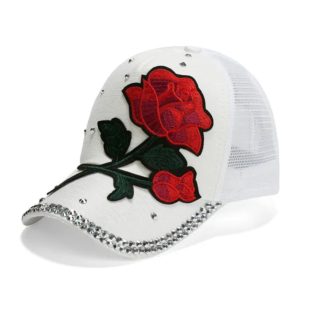 Rose-Style Casual Snapback Baseball Cap