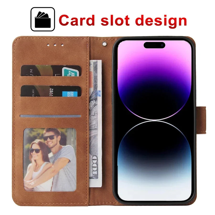 Leather Wallet Case for iPhone