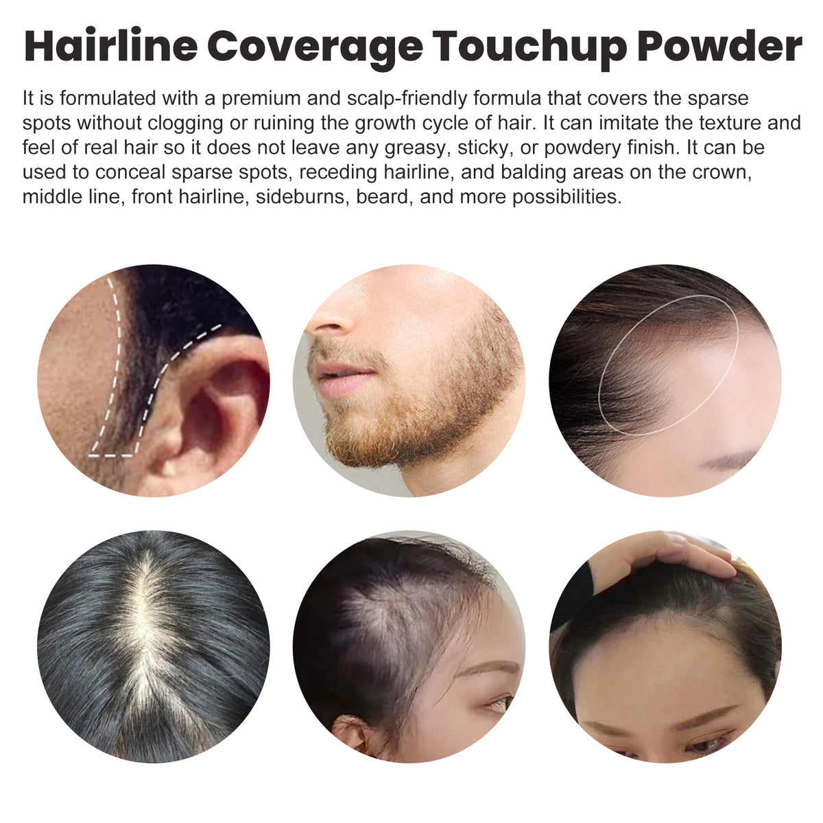 Hairline Cover Touch Powder Compact Hairline Easy To Apply Concealer Powder For Your Hairline
