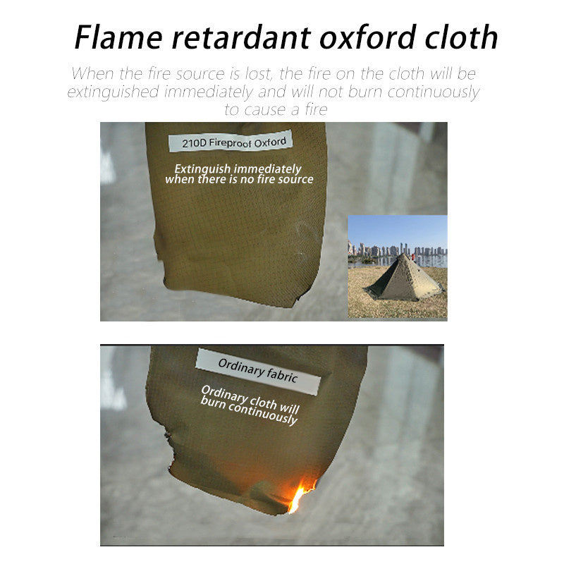 Outdoor Pyramid Tent Flame Retardant Indian Tent