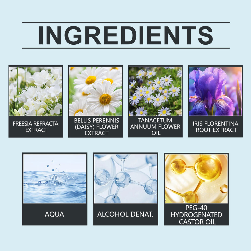 Roxelis Freesia Daisies Romantic Body Fragrance Light Fragrance Perfume Long Lasting Fresh Fragrance Fragrance Body Stay Fragrance Body Spray