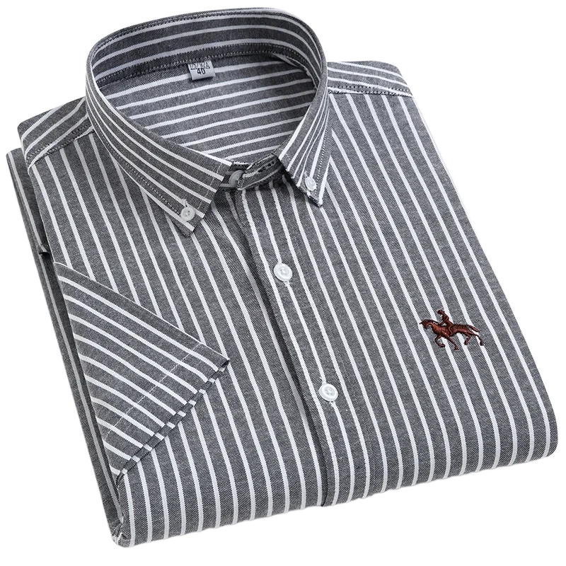 Men's Cotton Oxford Short-Sleeve Shirt