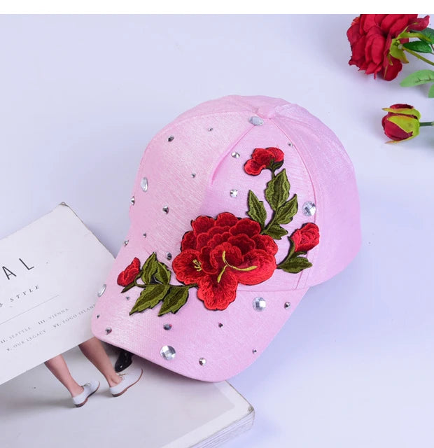 Rose-Style Casual Snapback Baseball Cap