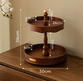 360° Double-Layer Rotating Cosmetic Storage Tray