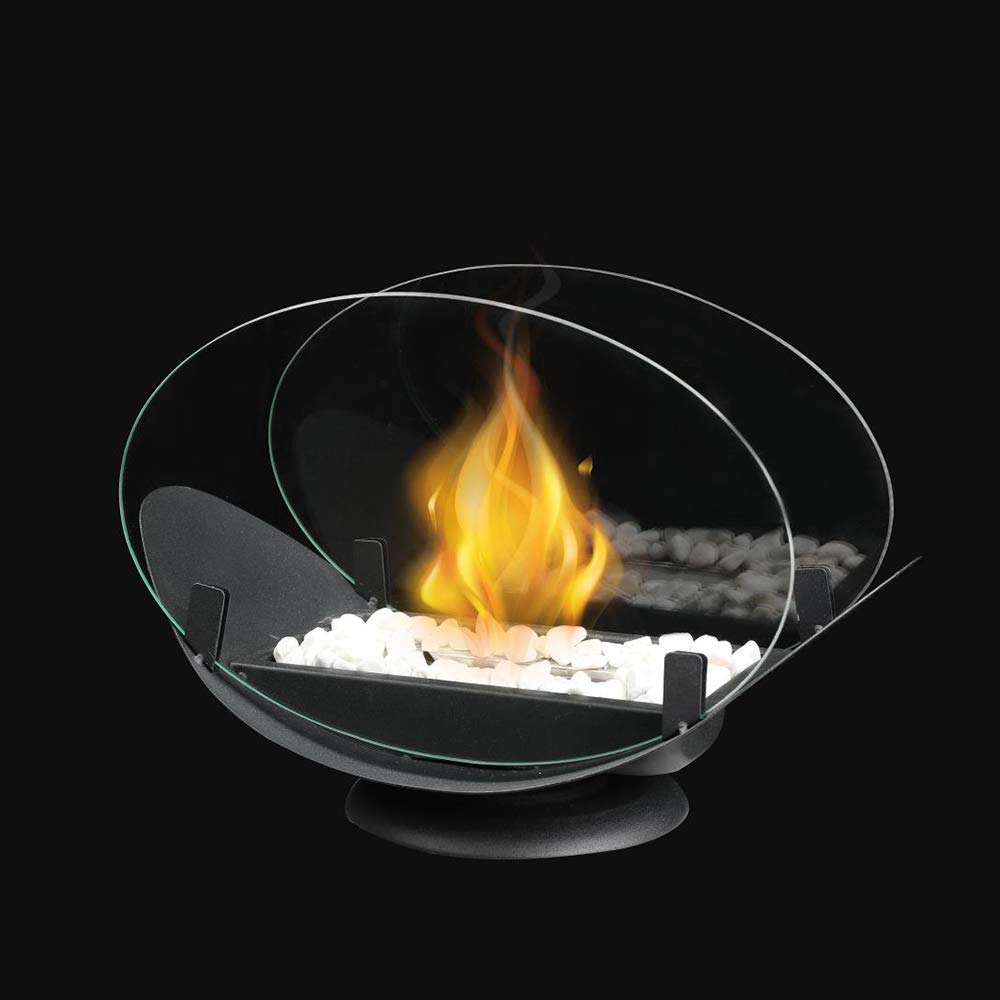 Portable tabletop alcohol fireplace